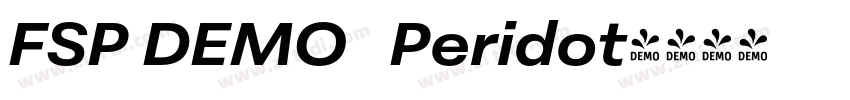 FSP DEMO   Peridot字体转换
